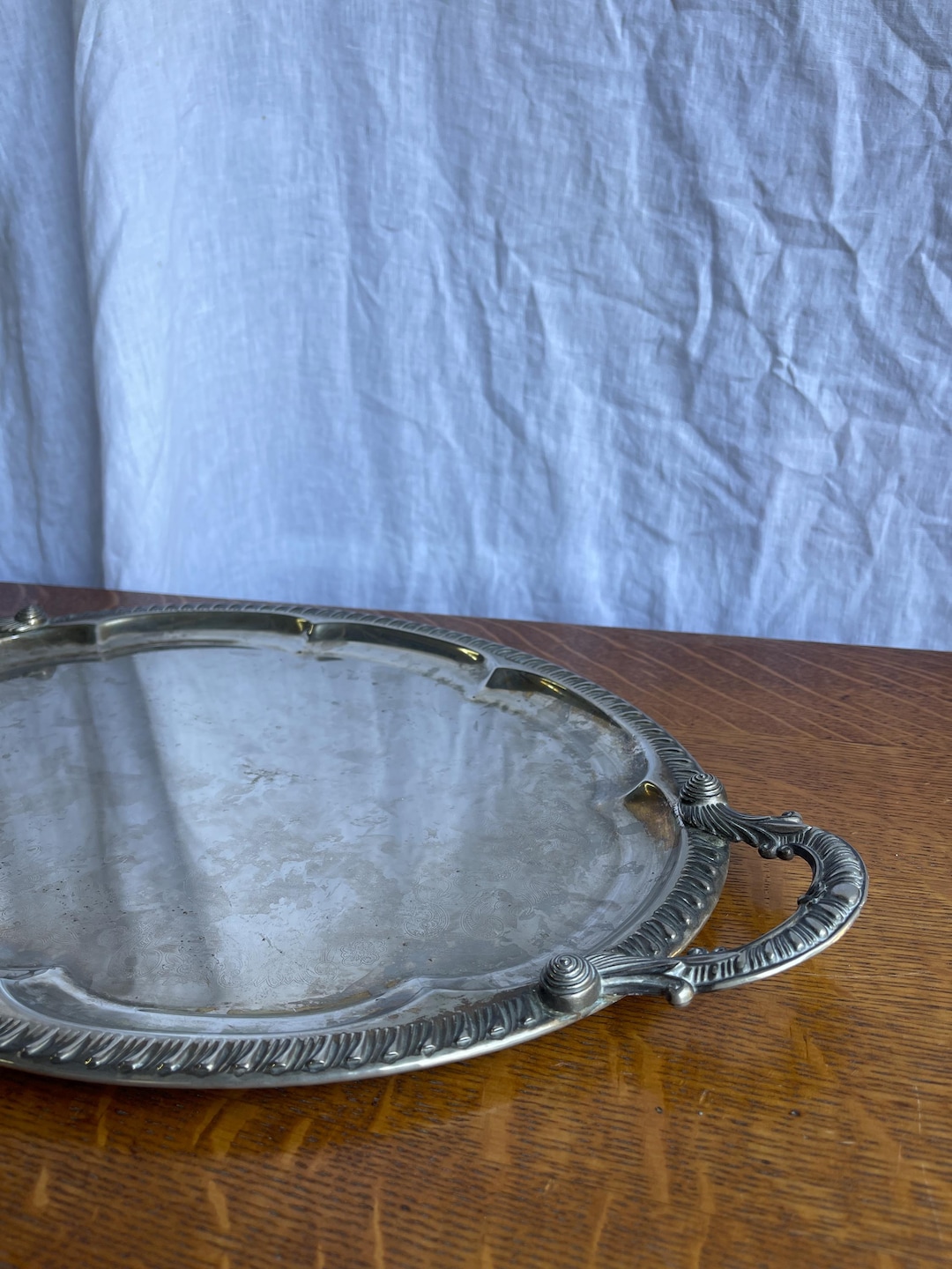 Vintage Silver Serving Tray