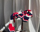 Vintage Americana Handmade Crochet Throw