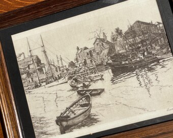 Vintage Lionel Barrymore "San Pedro" Framed Print