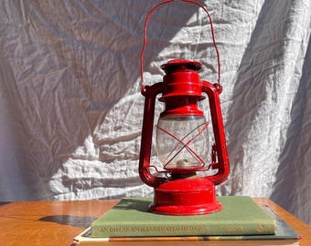 Rustic Red Kerosene Oil Lantern