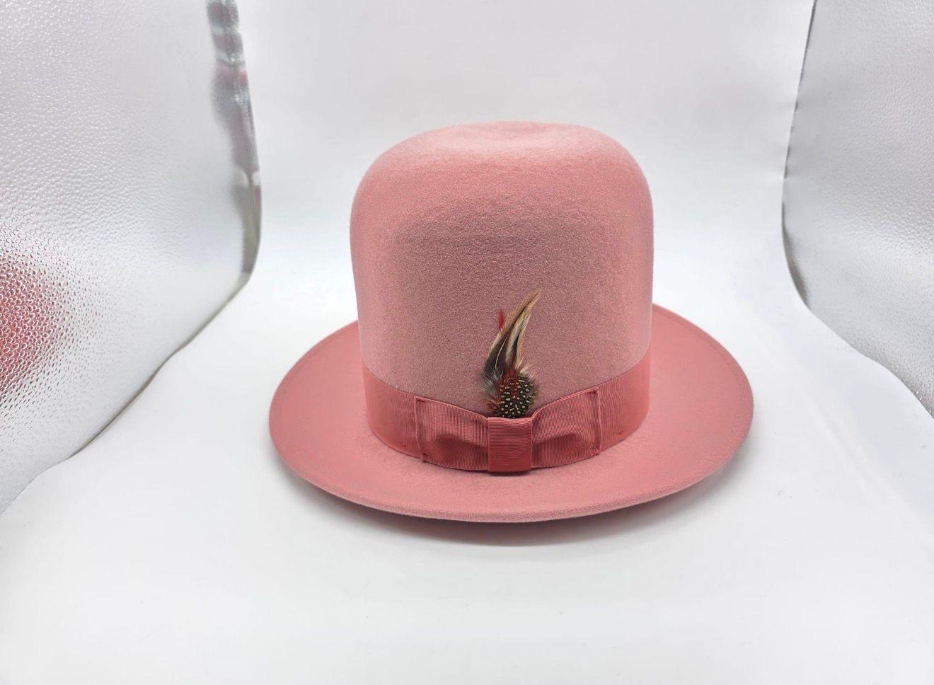 Oversized Tall Wool Bowler Hat: Erykah Badu Style, 20cm Crown