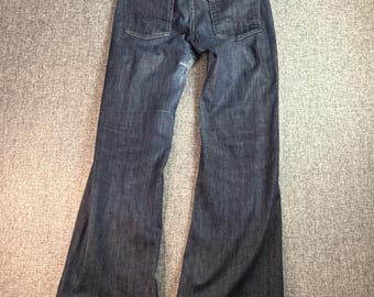 Vintage Seven For All Mankind Wide Distressed Jeans Women's | Size 14 (32 waist)