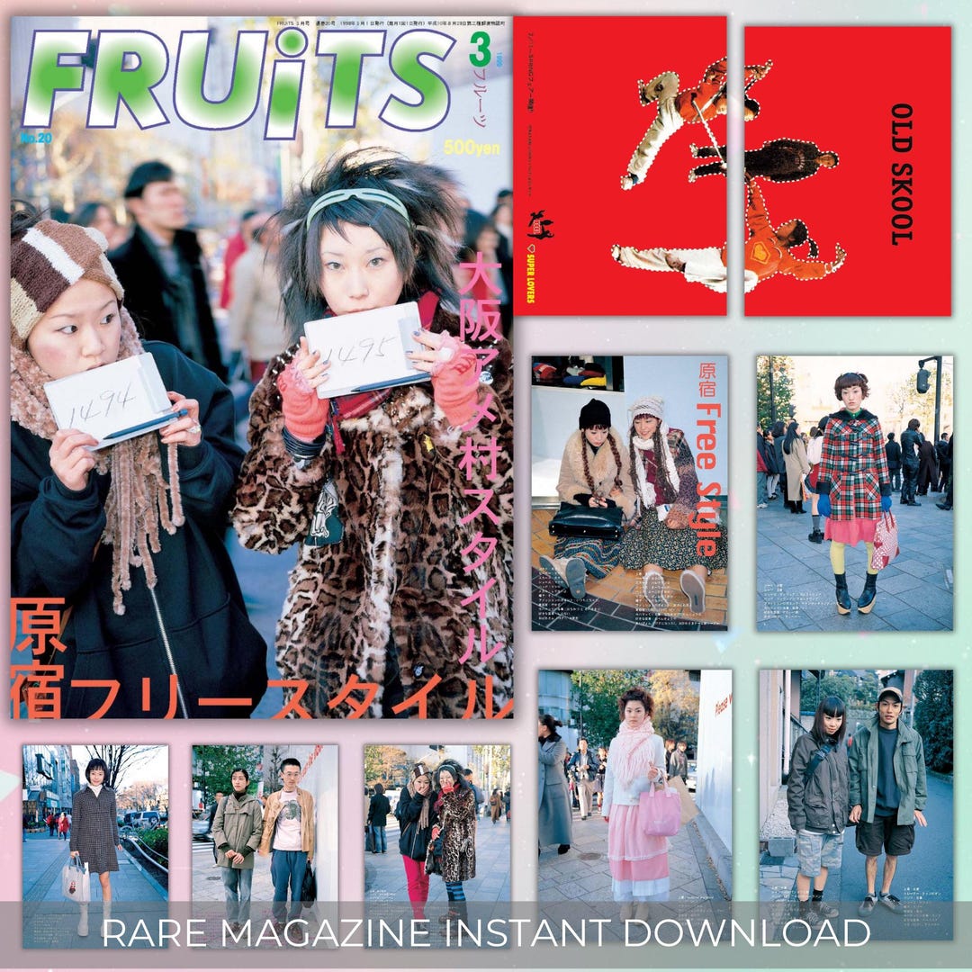 St Style Magazine Harajuku Street Fashion Magazine – Fruits Issue #20 March 1999 ...