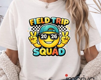 Field Trip Squad 2026 PNG : Conception amusante de la salle de classe pour les groupes scolaires (téléchargement numérique)