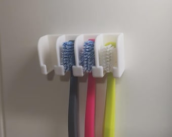 Portacepillos de dientes de pared impreso en 3D