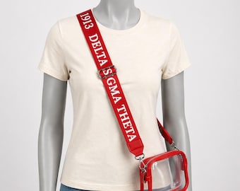 Delta Sigma Theta Inspired Adjustable Bag Strap | DST Crossbody Strap | Sorority Style Gift