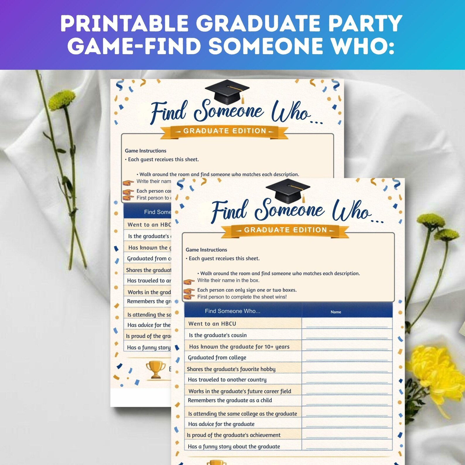 Graduation Party Games Bundle Printable, Graduation Activities Pack ...
