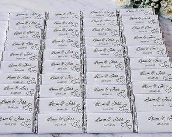 Personalised Chocolate Bar Wrappers: Custom Party Favours (Wrappers Only Option)