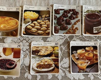 Vintage Recipe Cards: My Recipes 1984 Set (448 Cards)