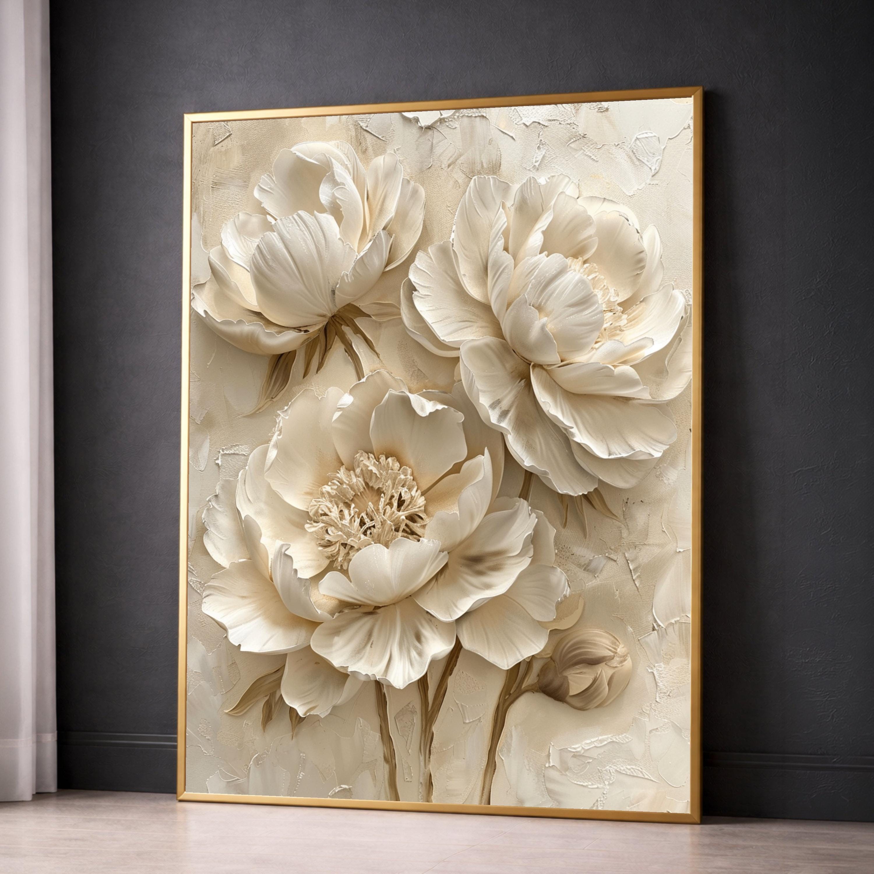 Kathryn white canvas art - Etsy 日本