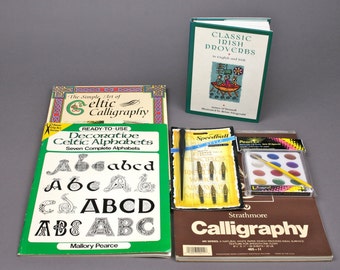 Vintage Hand Lettering Kit Etsy - 