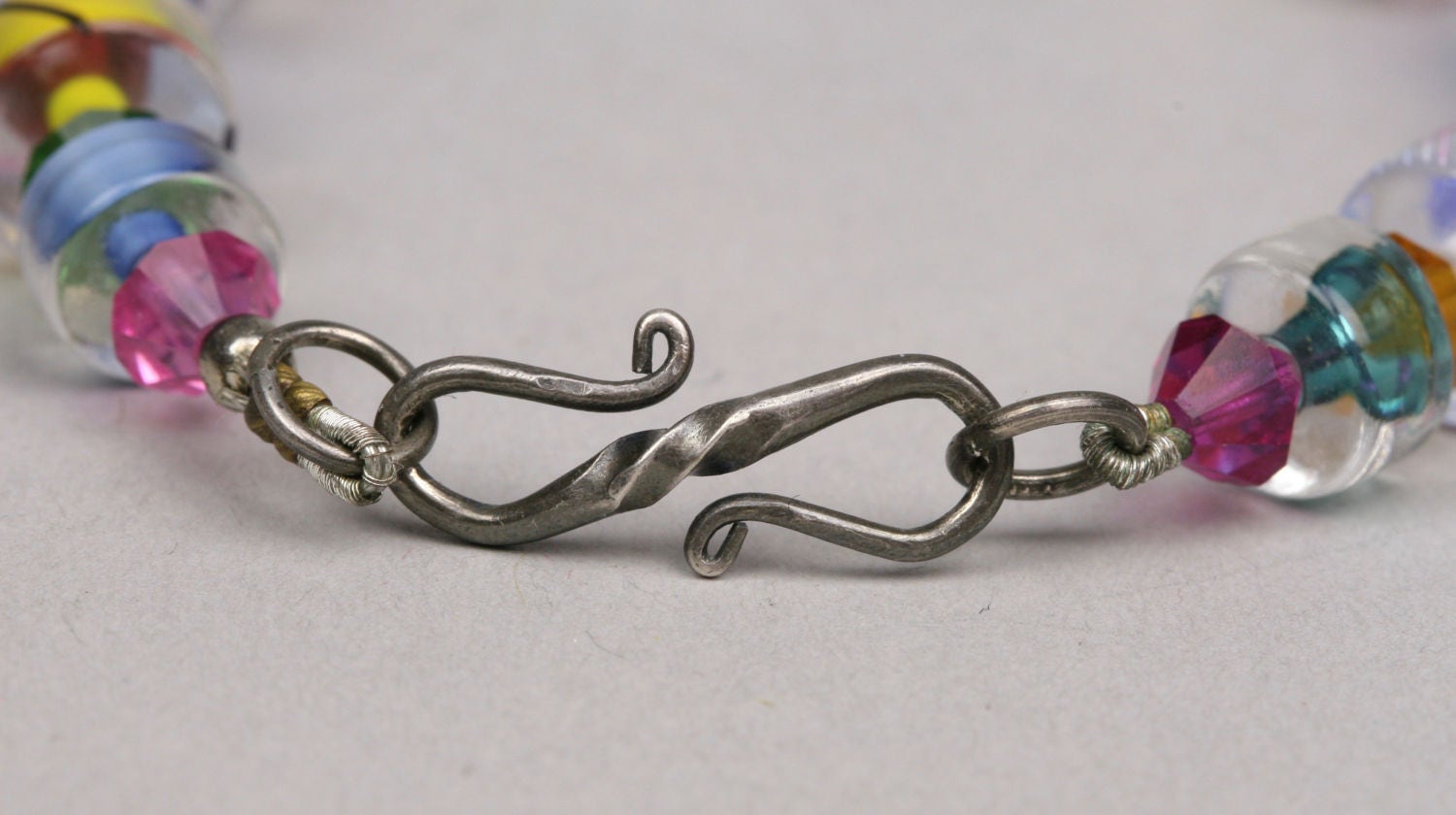 Cane Glass Bead and Crystal Beads Mulicolor Bracelet and Etsy