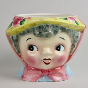 Miss Dainty Cookie Jar, Missing Lid, 040 Lefton 1957 Made in Japan
