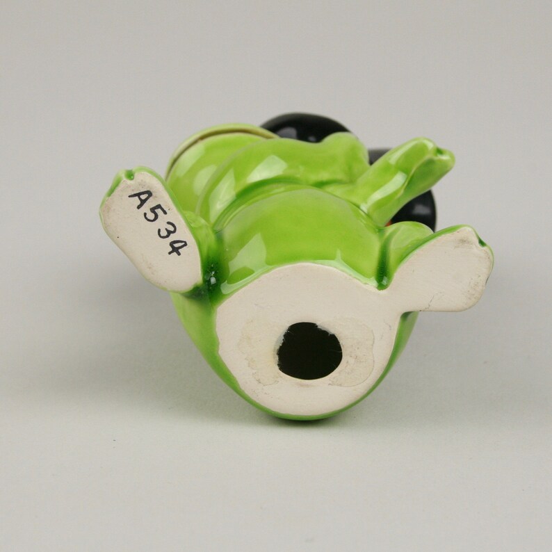 Frog in a Top Hat Scarce Anthropomorphic Seated Ceramic