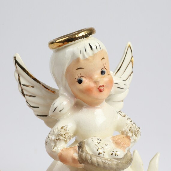 April Birthday Angel, With Bunny and Basket of Eggs April Birthday Angel, With Bunny and Basket of Eggs
