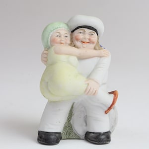 Schafer and Vater, Seaside Reunion, Sailor and His Woman, Toothpick or Match Holder made in Germany
