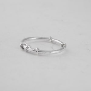 Stunning Handmade Sterling Silver 925 Fidget Moving Rings Stacking Band 1.5mm image 8