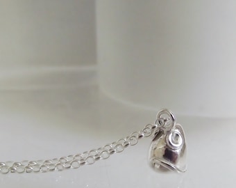 Stunning Handmade Solid Sterling Silver 925 Tiny Twas the Night Before Christmas Cute Mouse Pendant