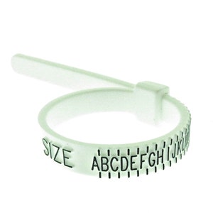 Brand New Plastic Multisizer Ring Gauge UK sizes A - Z