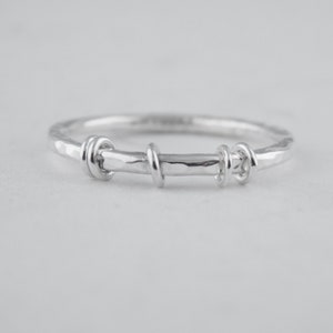 Stunning Handmade Sterling Silver 925 Fidget Moving Rings Stacking Band 1.5mm image 10