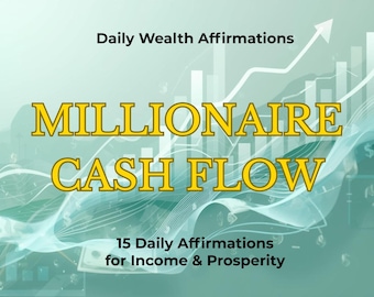 Millionaire Cash Flow Affirmations | Daily Wealth Mindset PDF (Digital Download)