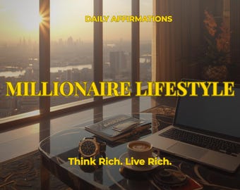 Millionaire Lifestyle Affirmations PDF | Wealth Mindset Printable | Daily Success Affirmations | Instant Download