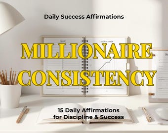 Millionaire Consistency Affirmationen PDF | Tägliches Erfolgs-Mindset | Reichtum & Disciplin Affirmationen | Digitaler Download