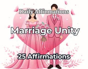 Marriage Unity Affirmations Printable PDF