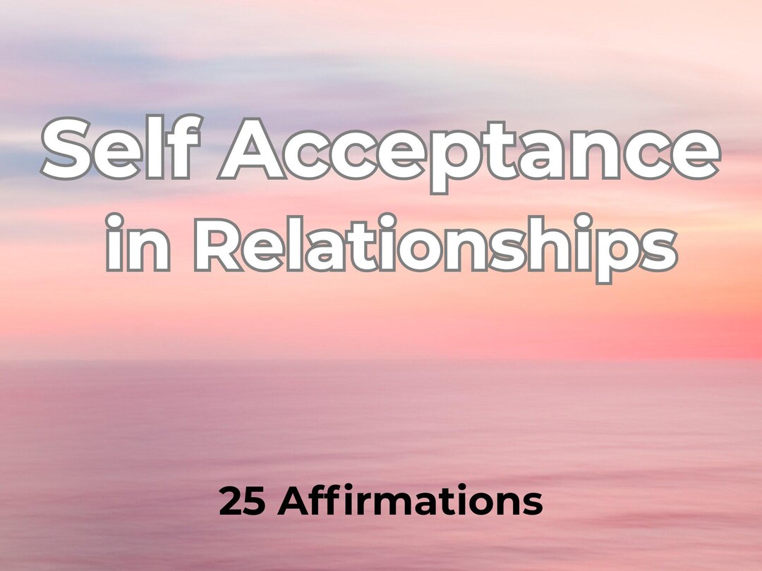 Self Acceptance Printable PDF, Relationship Healing, Self Love Mindset ...