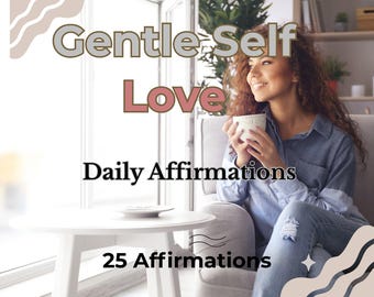 Gentle Self Love Affirmations | Daily Inner Peace Printable (PDF)