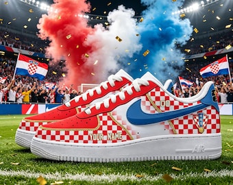 Kroatische Fußball-Mannschaft Turnschuhe | Personalisierte Fußballschuhe | Personalisierte Name & Nummer