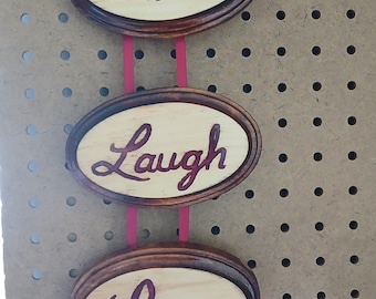 Decoración de pared Vive, ríe, ama