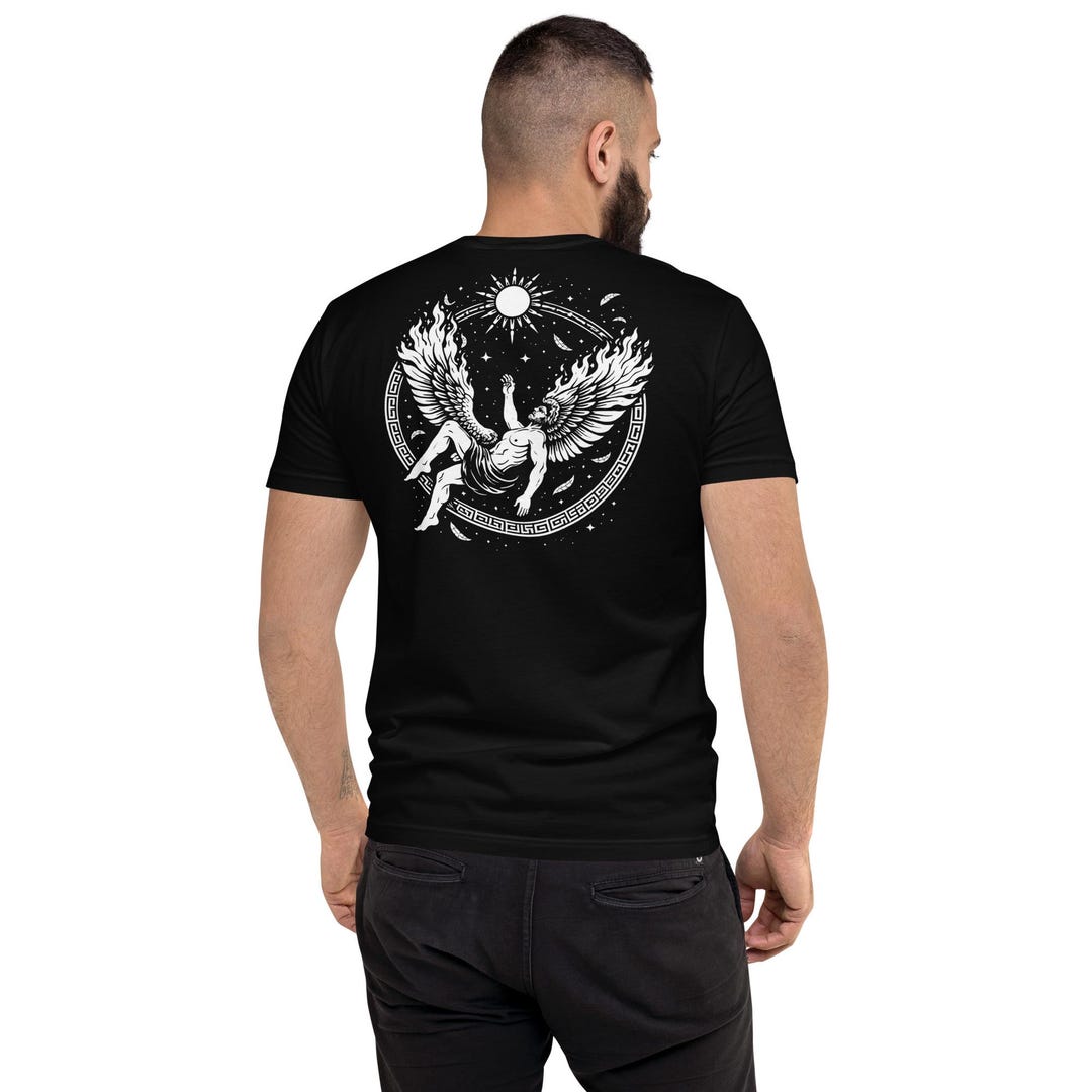 Icarus Humility Gym/workout Greek Mythology Short Sleeve T-shirt - Etsy
