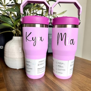 Personalized Kids Stanley 14oz |Custom Tumbler | Engraved Water Bottle image 3