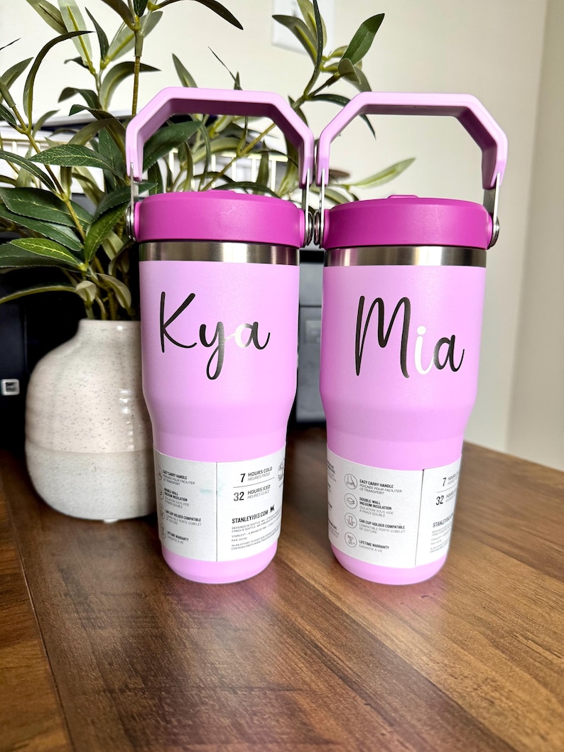 Personalized Kids Stanley 14oz |Custom Tumbler | Engraved Water Bottle image 3