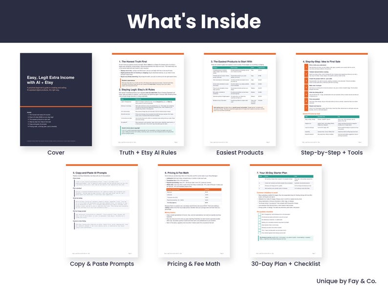 Beginner's Guide to Selling AI Digital Products on Etsy (PDF) - Etsy
