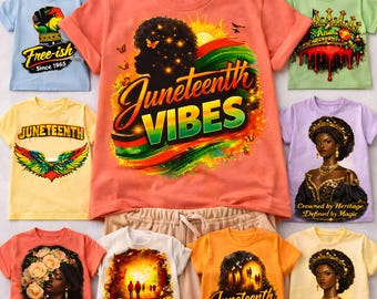 Junteenth PNG Bündel, afroamerikanische schwarze Exzellenz Designs (Digitaler Download)