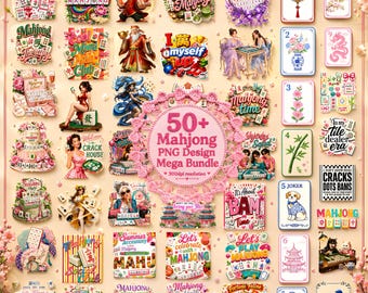 50+ Mahjong PNG-Bundle, Mahjong Clipart-Designs, Amerikanische Mahjong-Kacheln PNG, Mahjong Social Club PNG, Mahjong Zitate Png, Mahjong Kleidung