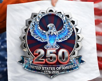 USA 250-jähriges Jubiläum PNG, 1776-2026 Patriotischer Adler Liberty Bell Design, Amerika 250 Jahre PNG, 4. Juli Sublimation PNG,