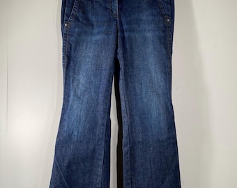 Vintage Y2K Ann Taylor Lindsay Waist MODERN FIT Jeans Women's 10 Blue VTG