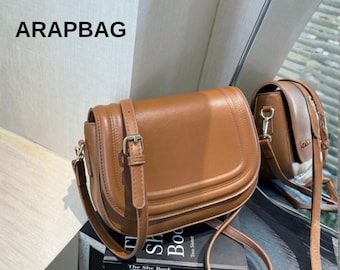 Sac à bandoulière simple à rabat pour femme, couleur unie, sac à main porté épaule à bandoulière, travail élégant, sac à main quotidien