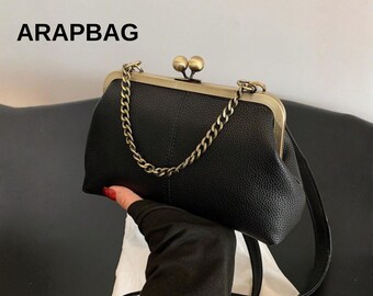 Sac à bandoulière bohème texturé en litchi pour femme Sac à main à bandoulière rétro de couleur unie de style bohème Sac à main de voyage décontracté