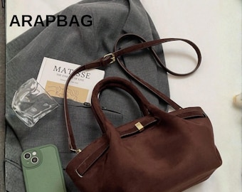 Sac à main plissé pour boulettes, petit sac à bandoulière pour femme, fermeture magnétique, élégant sac à main à bandoulière quotidien pour les trajets quotidiens