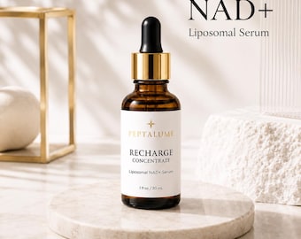 Concentrado Recargador™ / Suero de Péptidos Liposomales NAD+ / Suero Facial Recuperador e Hidratante / Ácido Hialurónico con Niacinamida