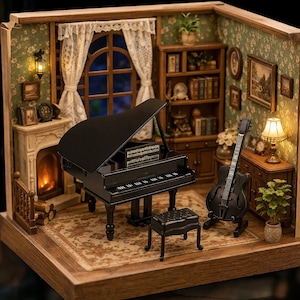 May include: A white ceramic mug with a black handle and the text "But First, Coffee" in a bold, black font. The mug is set against a blurred background, suggesting a cozy setting.