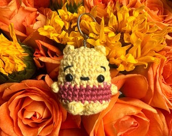 Winnie the Pooh | Handmade Amigurumi | Cute Kawaii Keychain | Gift Crochet Trinket Idea