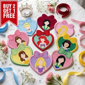 Embroidered Vintage Princess Castle Patch, Retro Fairytale Iron on Patch, Magical Land Badge for Hats Backpacks, Uniform Gift