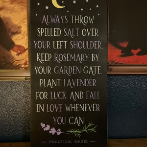 Practical Magic Quote Halloween Wood Sign