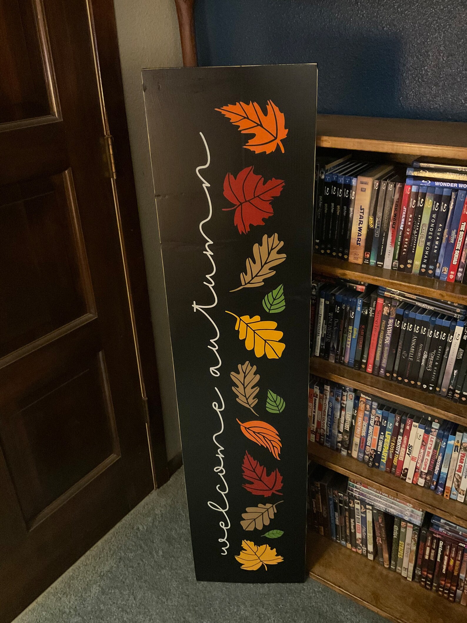 Reversible Fall Sign Reversible Fall/halloween Wood Sign: Welcome Autumn/witches - Etsy