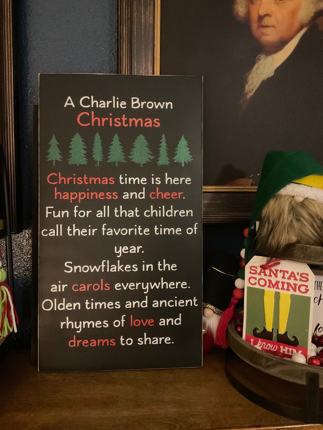 A Charlie Brown Christmas Wood Sign Etsy